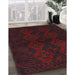 Machine Washable Traditional Burgundy Brown Rug in a Family Room, wshtr1536