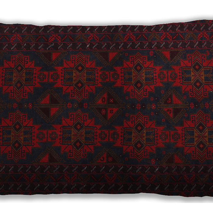 Traditional Classic Rectangular Burgundy Brown Lumbar Throw Pillow, 13 inch by 19 inch, lbtr1536