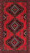 Machine Washable Traditional Red Rug, wshtr1537