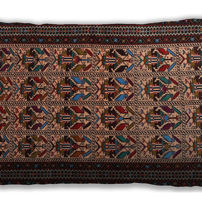 Traditional Classic Rectangular Dark Almond Brown Lumbar Throw Pillow, 13 inch by 19 inch, lbtr1538