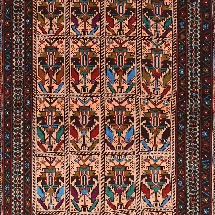 Traditional Dark Almond Brown Persian Rug, tr1538