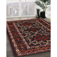 Traditional Chestnut Brown Persian Rug, tr1539