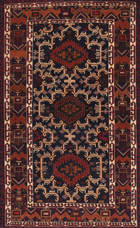 Machine Washable Traditional Chestnut Brown Rug, wshtr1539