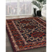 Traditional Chestnut Brown Persian Rug in Family Room, tr1539