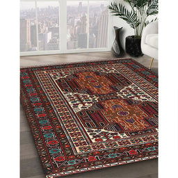 Traditional Brown Persian Rug in Family Room, tr1540