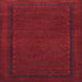 Round Machine Washable Traditional Red Rug, wshtr1542