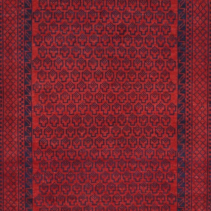 Machine Washable Traditional Red Rug, wshtr1542