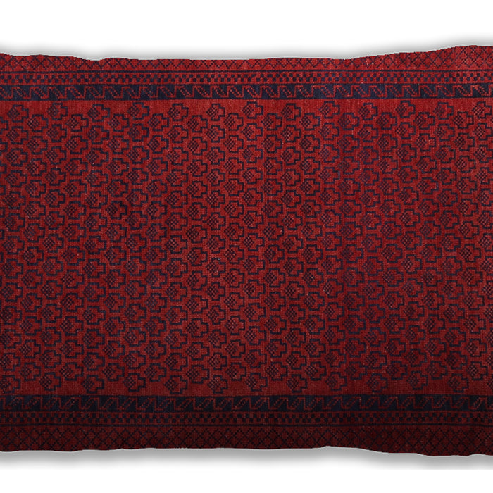 Traditional Classic Rectangular Red Lumbar Throw Pillow, 13 inch by 19 inch, lbtr1542