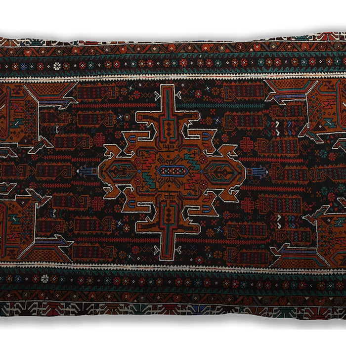 Traditional Classic Rectangular Red Lumbar Throw Pillow, 13 inch by 19 inch, lbtr1543