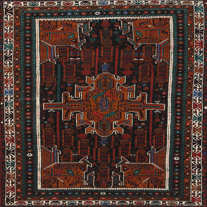Square Traditional Red Persian Rug, tr1543