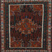 Square Traditional Red Persian Rug, tr1543