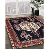 Traditional Mauve Taupe Purple Persian Rug, tr1544