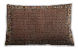 Traditional Classic Rectangular Orange Salmon Pink Lumbar Throw Pillow, 13 inch by 19 inch, lbtr1548