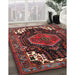 Machine Washable Traditional Tomato Red Rug in a Family Room, wshtr154