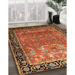 Traditional Red Persian Rug in Family Room, tr1550