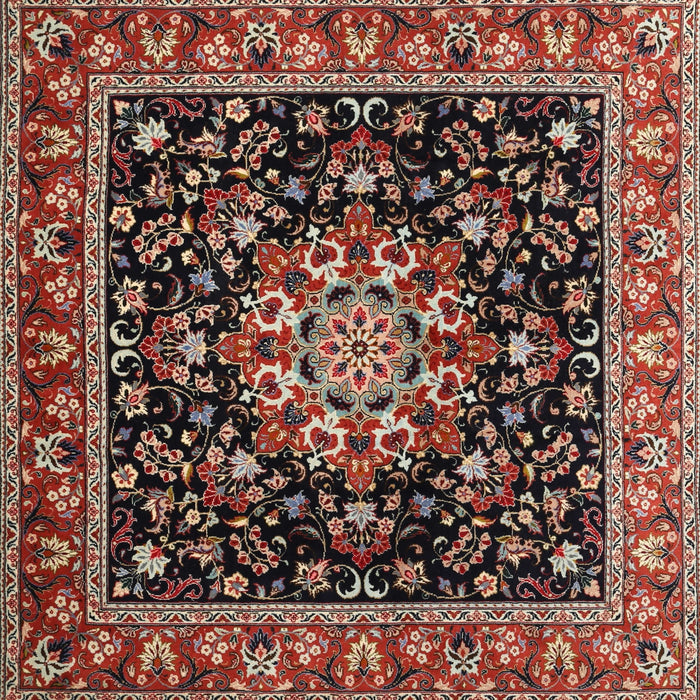 Machine Washable Traditional Deep Red Rug, wshtr1551