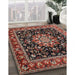 Machine Washable Traditional Deep Red Rug in a Family Room, wshtr1551