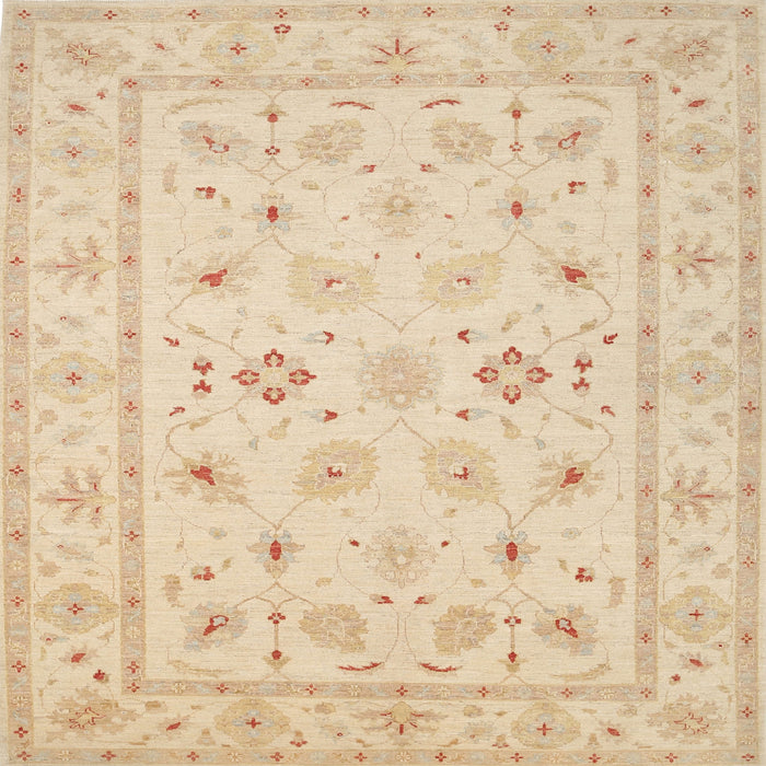 Square Traditional Khaki Gold Persian Rug, tr1552