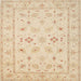 Square Traditional Khaki Gold Persian Rug, tr1552