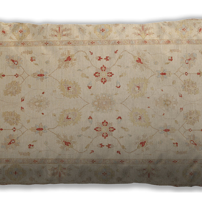 Traditional Classic Rectangular Khaki Gold Lumbar Throw Pillow, 13 inch by 19 inch, lbtr1552