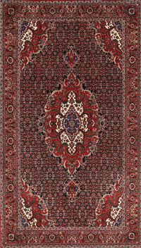 Machine Washable Traditional Dark Almond Brown Rug, wshtr1555