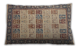Traditional Classic Rectangular Brown Lumbar Throw Pillow, 13 inch by 19 inch, lbtr1559