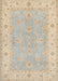 Traditional Light French Beige Brown Oriental Rug, tr1560