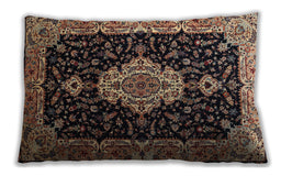 Traditional Classic Rectangular Chocolate Brown Lumbar Throw Pillow, 13 inch by 19 inch, lbtr1561