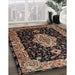 Machine Washable Traditional Chocolate Brown Rug in a Family Room, wshtr1561