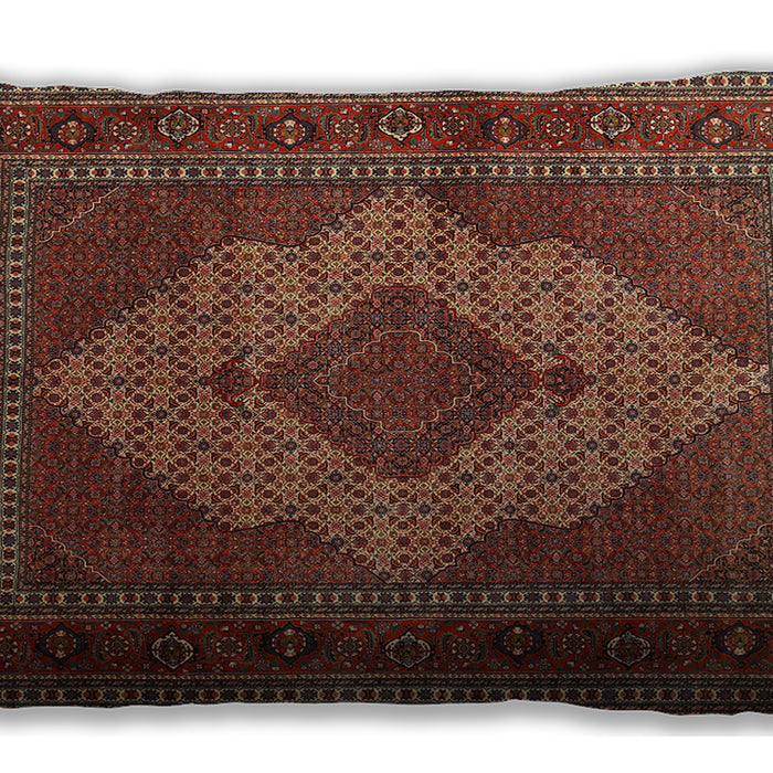 Traditional Classic Rectangular Saffron Red Lumbar Throw Pillow, 13 inch by 19 inch, lbtr1563