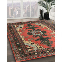 Traditional Saffron Red Persian Rug, tr1565