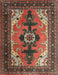 Traditional Saffron Red Persian Rug, tr1565