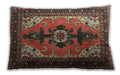 Traditional Classic Rectangular Saffron Red Lumbar Throw Pillow, 13 inch by 19 inch, lbtr1565