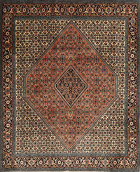 Machine Washable Traditional Orange Salmon Pink Rug, wshtr1566