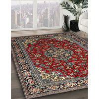 Traditional Brown Medallion Rug, tr1567