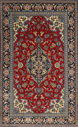 Machine Washable Traditional Brown Rug, wshtr1567