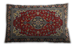 Traditional Classic Rectangular Brown Lumbar Throw Pillow, 13 inch by 19 inch, lbtr1567