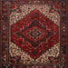 Round Machine Washable Traditional Brown Rug, wshtr1568