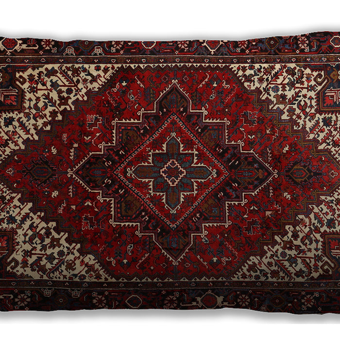 Traditional Classic Rectangular Brown Lumbar Throw Pillow, 13 inch by 19 inch, lbtr1568