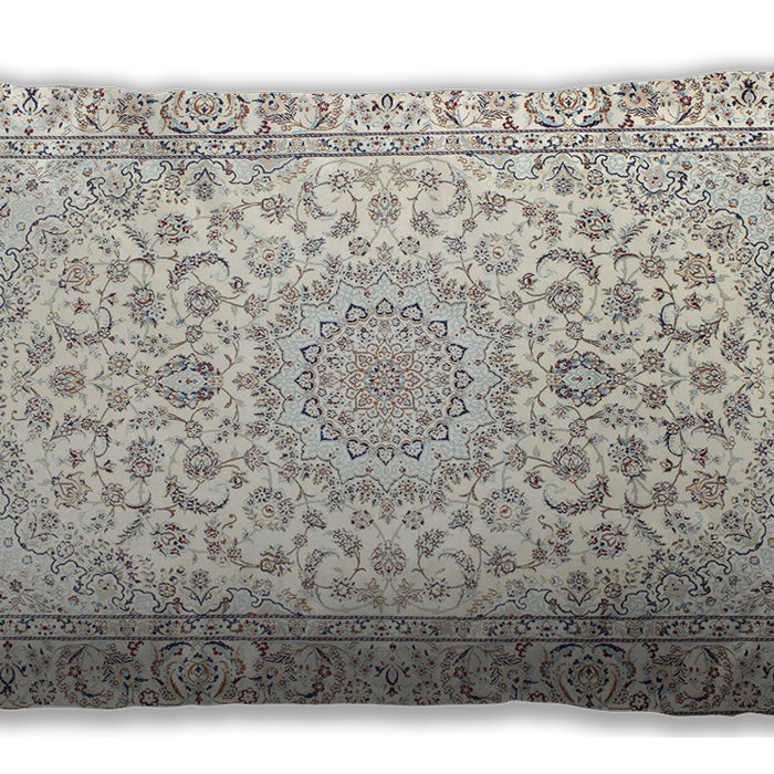 Traditional Classic Rectangular Champagne Beige Lumbar Throw Pillow, 13 inch by 19 inch, lbtr156