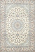 Traditional Champagne Beige Medallion Rug, tr156