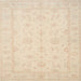 Square Traditional Deep Peach Orange Oriental Rug, tr1570