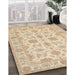 Machine Washable Traditional Brown Rug in a Family Room, wshtr1571
