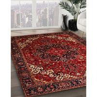 Traditional Sienna Brown Persian Rug, tr1573