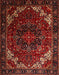 Machine Washable Traditional Sienna Brown Rug, wshtr1573