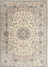 Traditional Vanilla Gold Medallion Rug, tr1574