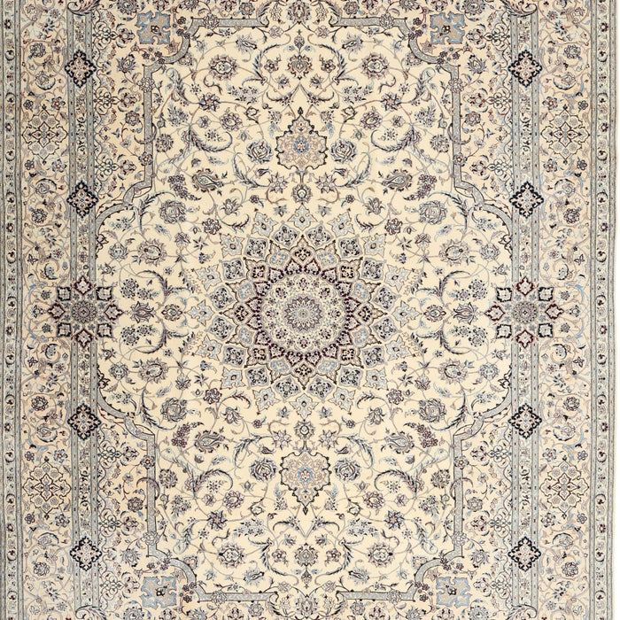 Traditional Vanilla Gold Medallion Rug, tr1574