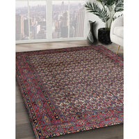 Traditional Rose Purple Persian Rug, tr1575