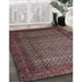 Traditional Rose Purple Persian Rug in Family Room, tr1575