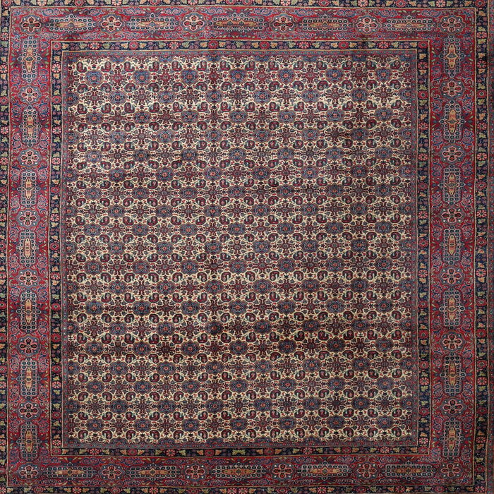 Square Traditional Rose Purple Persian Rug, tr1575
